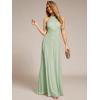 imageEverPretty Womens Summer Halter Sleeveless Pletaed Floor Length Glitter Formal Evening Gowns 41961Mint Green