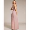 imageEverPretty Womens Summer Halter Sleeveless Pletaed Floor Length Glitter Formal Evening Gowns 41961Pink