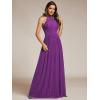 imageEverPretty Womens Summer Halter Sleeveless Pletaed Floor Length Glitter Formal Evening Gowns 41961Sparkling Grape