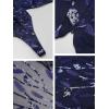 imageEverPretty Womens Formal Dress Sequin Tulle Double VNeck Sleeveless Mermaid Long Evening Dress 07886Navy
