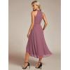 imageEverPretty Womens Sexy Halter Neck Pletaed Sleeveless HiLo Chiffon Wedding Guest Dress 31926Orchid