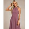 imageEverPretty Womens Sexy Halter Neck Pletaed Sleeveless HiLo Chiffon Wedding Guest Dress 31926Orchid