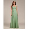 imageEverPretty Womens Sexy Spaghetti Straps Cowl Back Empire Waist A Line Pleated Chiffon Bridesmaid Dress 80026PHSage Green