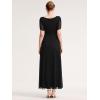 imageEverPretty Womens Cap Sleeves Mother of The Bride Dresses Rhinestone Chiffon Maxi Formal Evening Dresses 02400Black