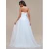 imageEverPretty Womens Lace Bridal Gown Strapless Tulle A Line FloorLength Wedding Dress for Bride 01775PHWhite