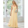 imageEverPretty Womens Sexy Chiffon MultiWay Backless ALine Convertible Bridesmaid Dress 01692Yellow