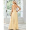 imageEverPretty Womens Sexy Chiffon MultiWay Backless ALine Convertible Bridesmaid Dress 01692Yellow