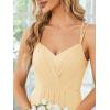 imageEverPretty Womens Sexy Chiffon MultiWay Backless ALine Convertible Bridesmaid Dress 01692Yellow