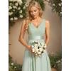 imageEverPretty Womens Sexy V Neck Empire Waist Sleeveless Lace Chiffon HiLo Cocktail Dress 00207PHMint Green