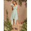 imageEverPretty Womens Sexy V Neck Empire Waist Sleeveless Lace Chiffon HiLo Cocktail Dress 00207PHMint Green