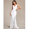 imageEverPretty Womens Simple Mermaid Wedding Dress for Bride FloorLength Sleeveless with Train 01943PHWhite