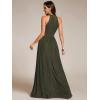 imageEverPretty Womens Summer Halter Sleeveless Pletaed Floor Length Glitter Formal Evening Gowns 41961Olive Green