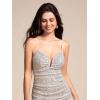 imageEverPretty Womens Sexy V Neck Sequin Sleeveless Bodycon Mini Homecoming DressesChampagne
