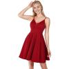 imageEverPretty Womens Summer V Neck Glitter A Line Sleeveless Mini Homecoming DressesRed