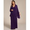 imageEverPretty Womens Chiffon Sheer Wrap Shawl for Evening Dresses Wedding Party 02333Dark Purple