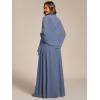 imageEverPretty Womens Chiffon Sheer Wrap Shawl for Evening Dresses Wedding Party 02333Dusty Blue