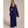 imageEverPretty Womens Chiffon Sheer Wrap Shawl for Evening Dresses Wedding Party 02333Navy Blue
