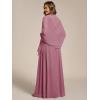 imageEverPretty Womens Chiffon Sheer Wrap Shawl for Evening Dresses Wedding Party 02333Orchid