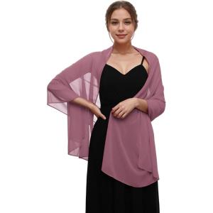 imageEverPretty Womens Chiffon Sheer Wrap Shawl for Evening Dresses Wedding Party 02333Orchid