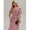 imageEverPretty Womens Elegant Mermaid V Neck Short Sleeves Sequin Formal Evening Dress 02547Orchid