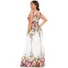 imageEverPretty Womens Bridesmaid Dress VNeck Sleeveless A Line Chiffon Floor Length Formal Dress 09016Printed2
