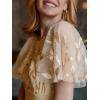 imageEverPretty Womens Elegant Crew Neck Sequin Ruffle Sleeve Empire Waist ALine Long Formal Evening DressesChampagne