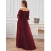imageEverPretty Womens OffShoulder Aline Tulle Maternity Dress for Baby Shower 20862EY