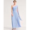 imageEverPretty Womens Chiffon One Shoulder Flowing Cape Slit A Line Floor Length Formal Dresses 00164Ice Blue