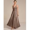 imageEverPretty Womens Summer Glitter Infinity Dress ALine Convertible Wedding Guest Dress 02410Metallic Brown