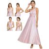 imageEverPretty Womens Summer Glitter Infinity Dress ALine Convertible Wedding Guest Dress 02410Metallic Pink