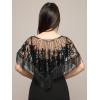 imageEverPretty Womens Elegant Sequin Beaded Flapper Evening Shawls for Women Evening Cocktail Party 02719Black