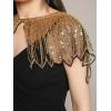imageEverPretty Womens Stunning Sequin Sheer Wrap Shawl for Evening and Cocktail Party 02716Black Gold