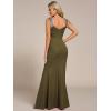 image:imageEverPretty Womens Glitter Bodycon Prom Dress Evening Gown Stretchy Sleeveless Sexy High Split Formal Wedding Guest DressesOlive Green