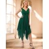 image:imageEverPretty Womens Spring V Neck Lace Chiffon A Line Prom Dresses Semi Formal Cocktail Wedding Guest Dress 0207Green