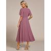 image:imageEverPretty Womens V Neck Chiffon Formal Wedding Guest Dress Applique ALine Maxi Mother of Bride Dresses 02093Orchid