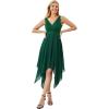 image:imageEverPretty Womens Spring V Neck Lace Chiffon A Line Prom Dresses Semi Formal Cocktail Wedding Guest Dress 0207Green