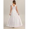 image:imageEverPretty Womens Sequin VNeck Formal Evening Dresses Cap Sleeves Ball Gowns Prom Dress 02559White