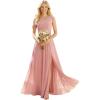 image:imageEverPretty Womens One Shoulder Sleeveless Summer Bridesmaid Dress Chiffon ALine Spring Formal Wedding Guest Dresses 02663Dusty Rose