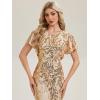 image:imageEverPretty Round Neck Sequin Formal Dresses for Women Short Sleeves Mermaid Evening Gowns Mother of Bride Dress 02585Gold