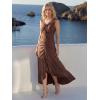 image:imageEverPretty Womens Summer Convertible Sleeveless Casual Dress Stretchy Maxi Formal Wedding Guest Party Cocktail DressesBrown