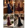 image:imageEverPretty Womens Summer High Stretch Sleeveless Semi Formal Dresses Ruffles Drawstring Maxi Cocktail Wedding Guest DressBlack