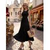 image:imageEverPretty Womens Summer High Stretch Sleeveless Semi Formal Dresses Ruffles Drawstring Maxi Cocktail Wedding Guest DressBlack