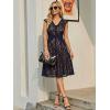 image:imageEverPretty Womens V Neck Lace Dresses for Wedding Guest Cap Sleeve Midi Cocktail Semi Formal Dress 02643Navy Blue