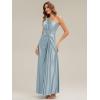 image:imageEverPretty Womens Sleeveless Bridemaid Dress Satin One Shoulder Floor Length ALine Formal Wedding Guest Dresses 02725Sky Blue