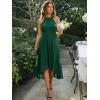 image:imageEverPretty Womens Sexy Halter Neck Pleated Sleeveless HiLo Chiffon Summer Wedding Guest Dress Cocktail Dresses 31926Dark Green