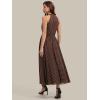 image:imageEverPretty Womens Halter Sleeveless Summer Formal Wedding Guest Dresses Chiffon Tea Length ALine Cocktail Dress 02699Brown Polka Dots