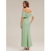 image:imageEverPretty Womens Strapless Short Sleeves Formal Wedding Guest Dress Knit Maxi Sheath Bridemaid Dresses 02693Mint Green