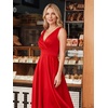 image:imageEverPretty Womens V Neck Sleeveless Summer Cocktail Dresses Midi Semi Formal Party Dress 50008Red