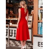 image:imageEverPretty Womens V Neck Sleeveless Summer Cocktail Dresses Midi Semi Formal Party Dress 50008Red