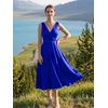 image:imageEverPretty Womens V Neck Sleeveless Summer Cocktail Dresses Midi Semi Formal Party Dress 50008Sapphire Blue